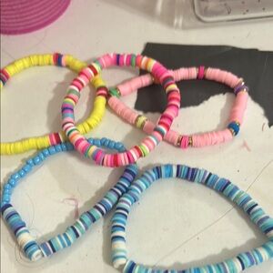 Colorful Kids Beaded Bracelet Set